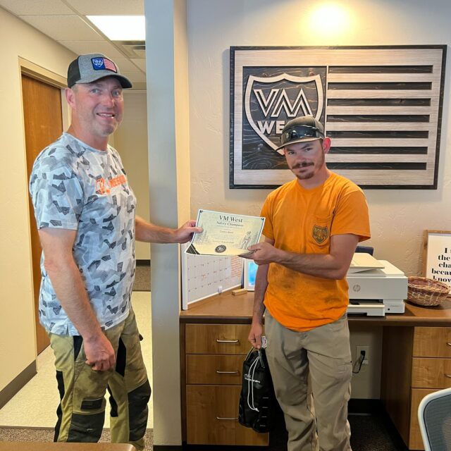 Congratulations to Corbin, our August VM West Safety Champion!Corbin was recognized for the professionalism, leadership, and safety awareness he consistently brings to the field.On the Monarch Hazard/Arc Tree Project, he continued to demonstrate what has become standard behavior for him: clear communication, strong hazard awareness, and making sure the crew planned their work in clear action steps.Corbin’s steady commitment to doing things the right way helped support a safe and successful project with no incidents. Great job, Corbin, and thank you for helping set the standard for our Brother’s Keeper safety culture. #safetyfirst #safety #landmanagement